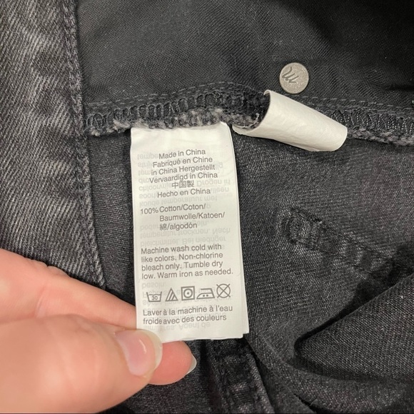 Madewell Rigid Denim A-Line Mini Skirt Button Front Edition In Lunar Wash - Picture 10 of 10